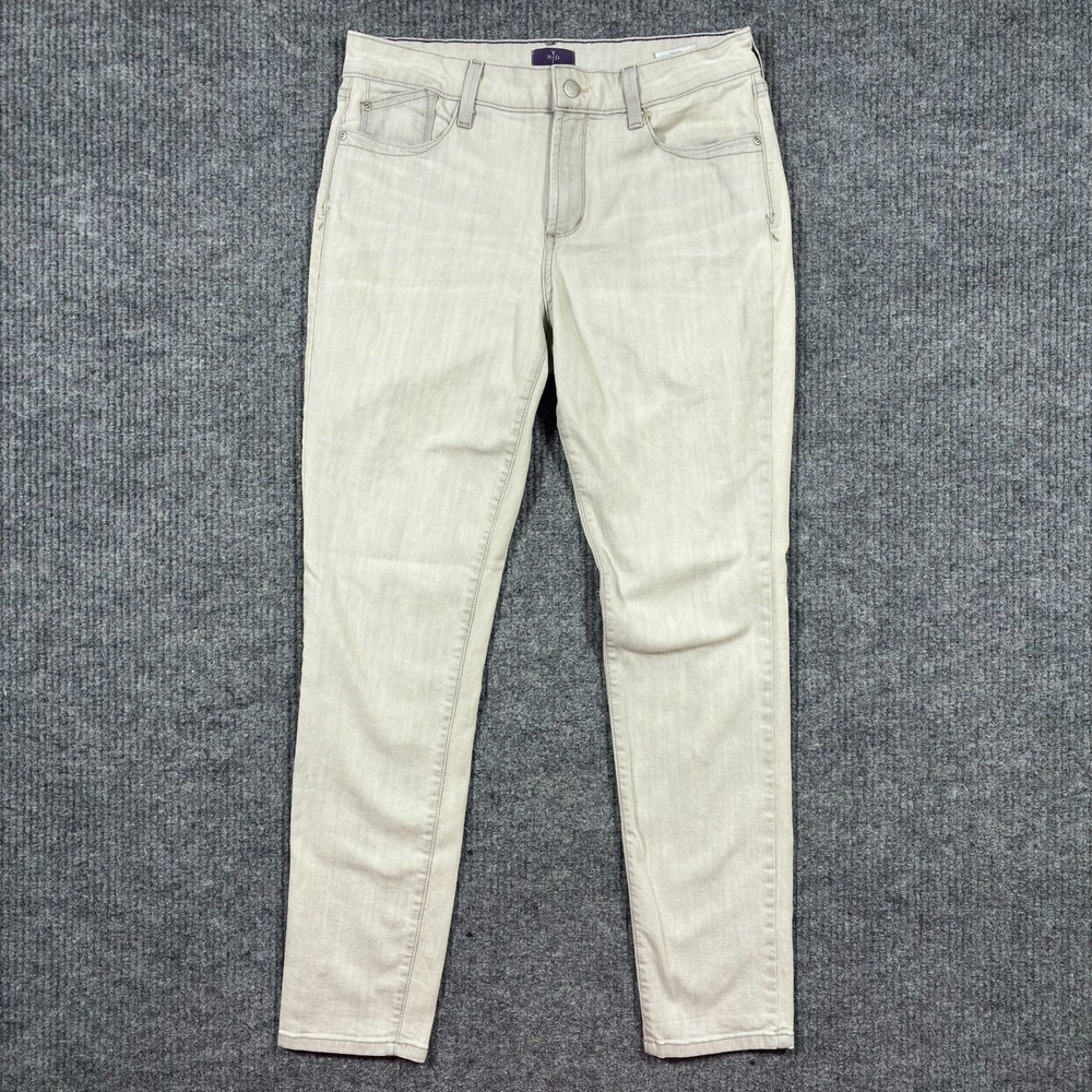 NYDJ Womens Legging Jeans Size 10 Gray Casual Stretch Skinny Mid Rise
